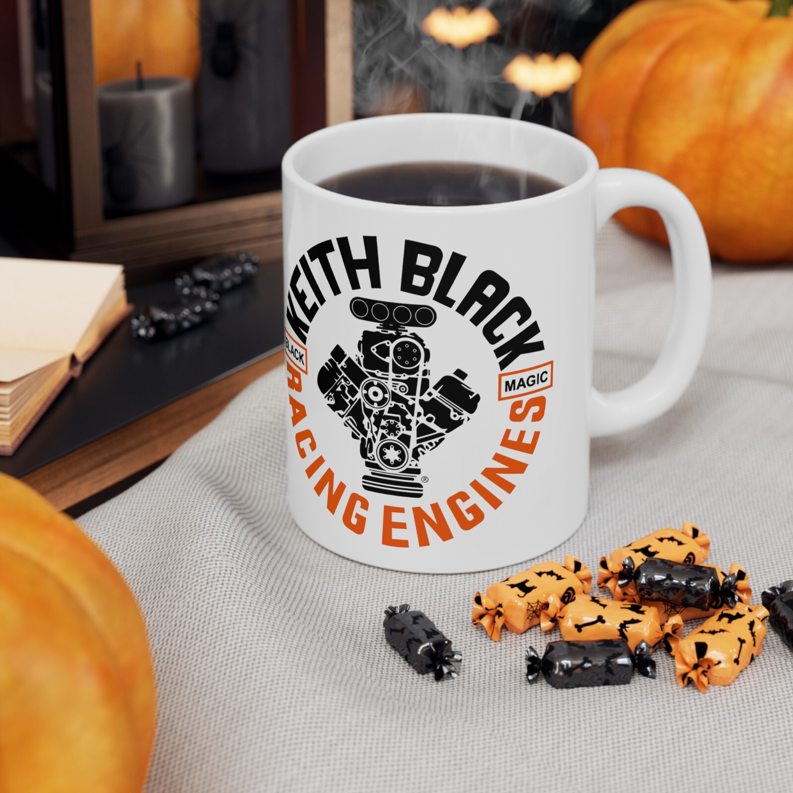 Keith Black Racing Engines Logo 11oz and 15oz Coffee Tea White Mug gallery