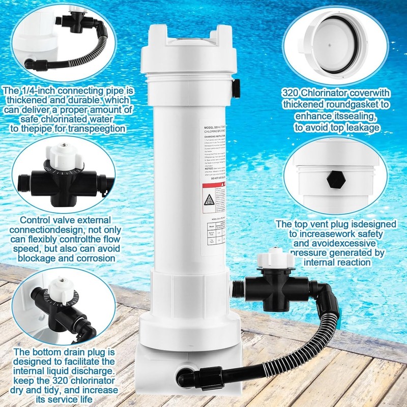Automatic Chlorine Feeder 320 Inline R171096 R172009 R172255 Pool Chlorinator gallery