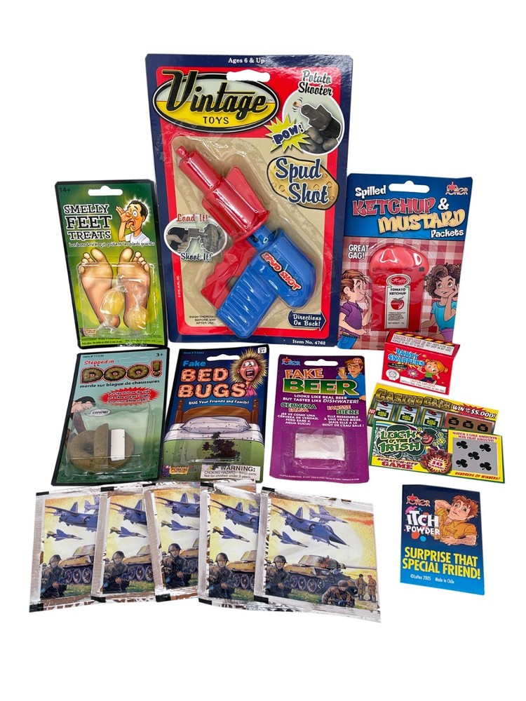 STARTER PRANK KIT 4 - Child Beginner Hand Buzzer Whoopee Cushion Fun Joke Gag