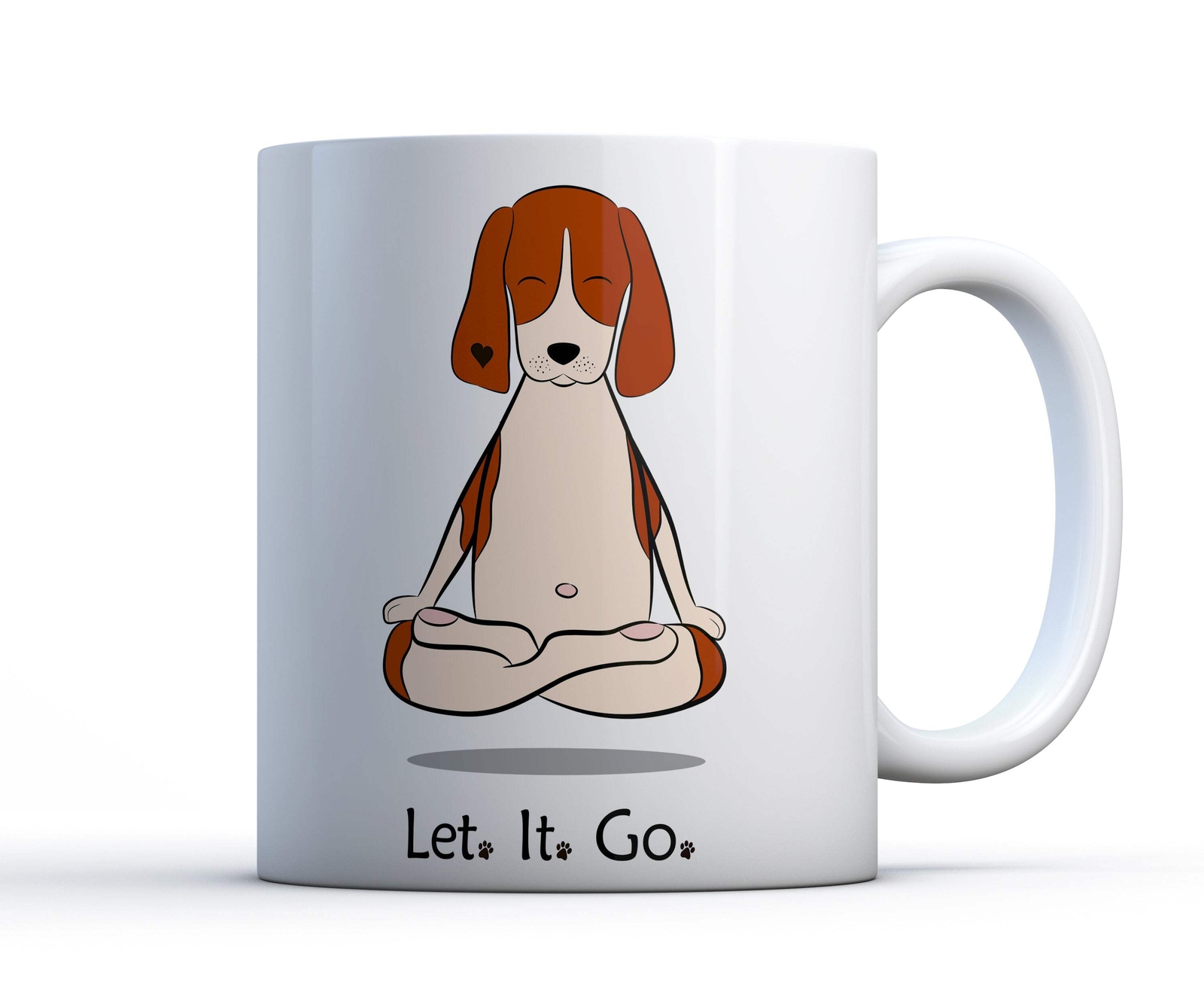 Let It Go Meditating Dog Custom Coffee Mug (11 oz or 15 oz) gallery