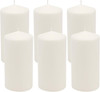 Unscented White Tall Pillar Candles, 65 Hour Burning Candle Pillars, Perfect for gallery