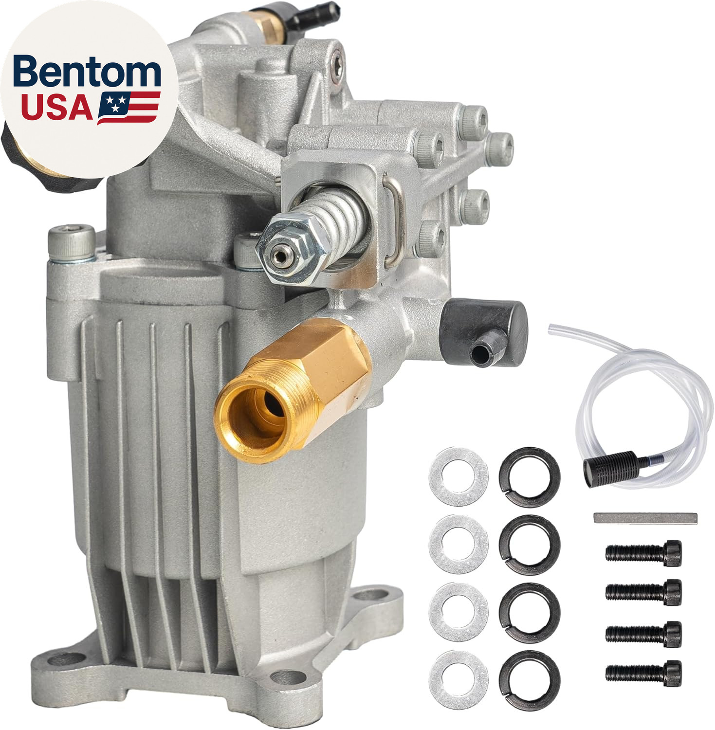 3/4" Shaft Horizontal Pressure Washer Pump, 3400PSI 2.5GPM, Replacement Pump for gallery
