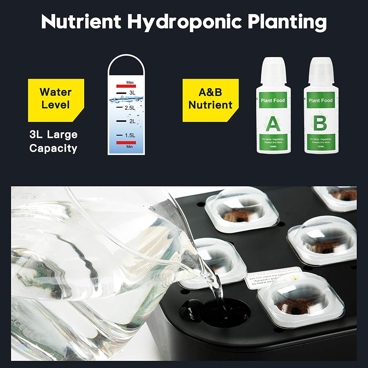 Hydroponics Growing System Accessories A+b Plant Food Suitable For Most Hydropon gallery