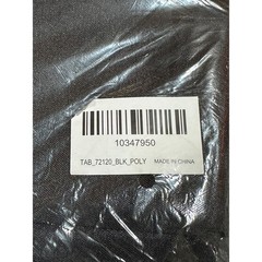 NWT – 2 Large Black Polyester Tableclothes – 90 x 132 & 72 x120