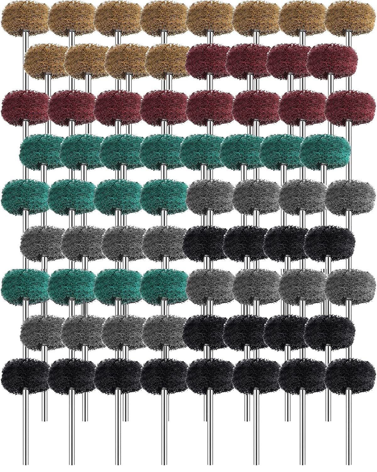 80x Abrasive Metal Polishing Buffing Wheel Burr Kit Set for Dremel Rotary Tool gallery