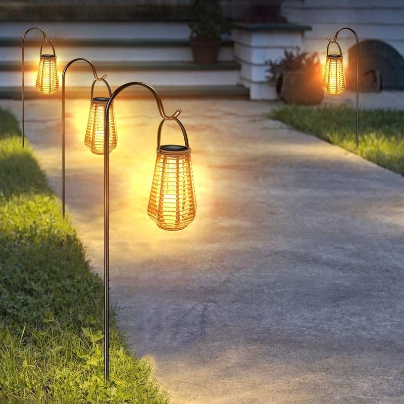 Solar LED Garden Lantern, Waterproof Outdoor Light for Patio, Pathway & Yard gallery