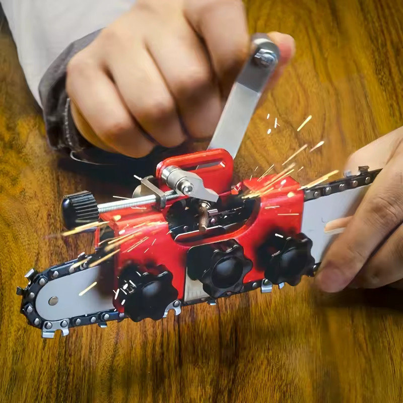 Portable Chain Saw Chain Sharpener-Precision Grinding Tool for Chain Maintenance gallery