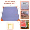 Pocket Blanket Compact Picnic Blanket 60"x 56" Beach Blanket Water Resistant P gallery
