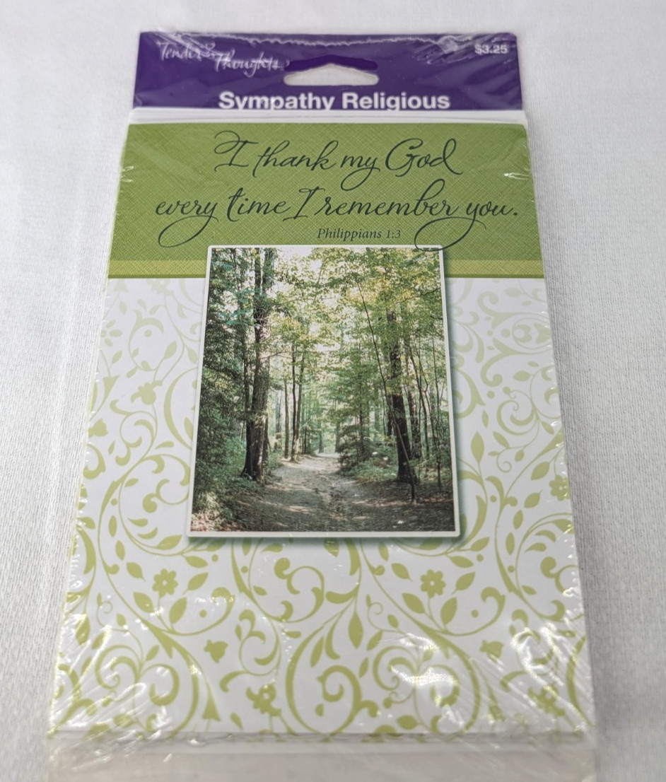 Tender Thoughts Sympathy Religious Set of 8 Thank You Notes Includes Checklist gallery