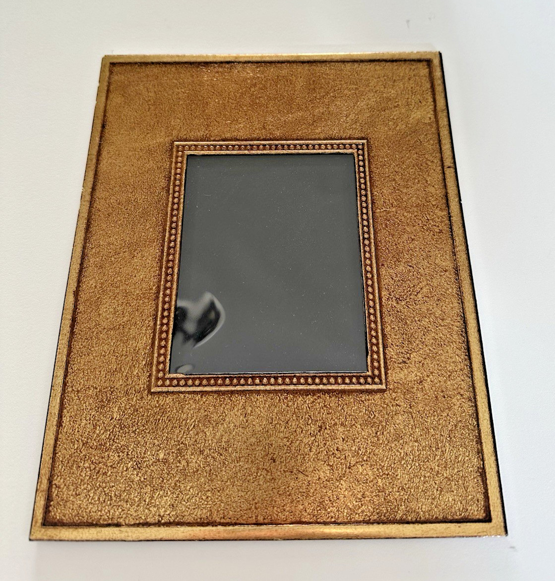 Elaborate Easel Back matting Outside 8x10 Opening 3.625"x4.625" GOLD BRONZE BRN gallery