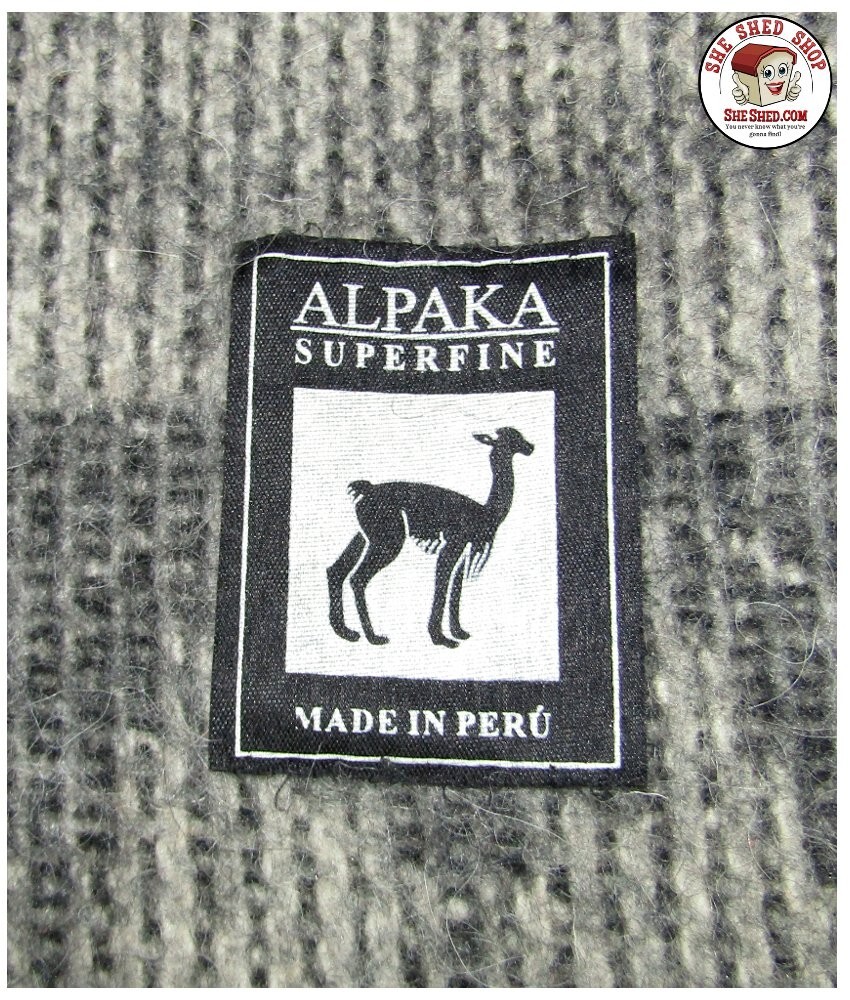 Peru Alpaca Superfine Wool Cherokee Design Throw Blanket 68" x 56" VGC gallery