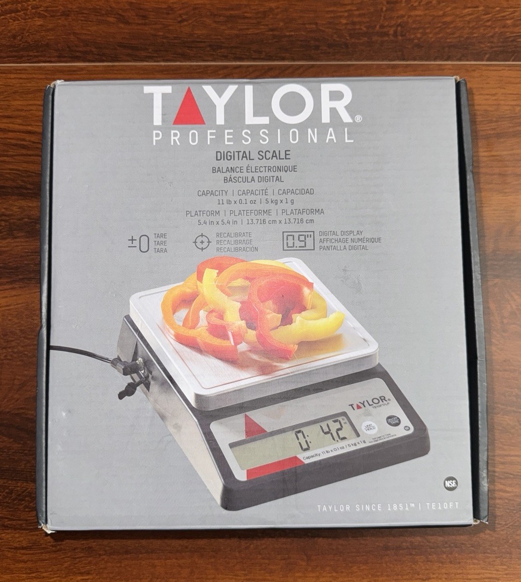 Taylor Professional Compact Stainless Digital Scale TE10FT 11 lb (Sealed) gallery