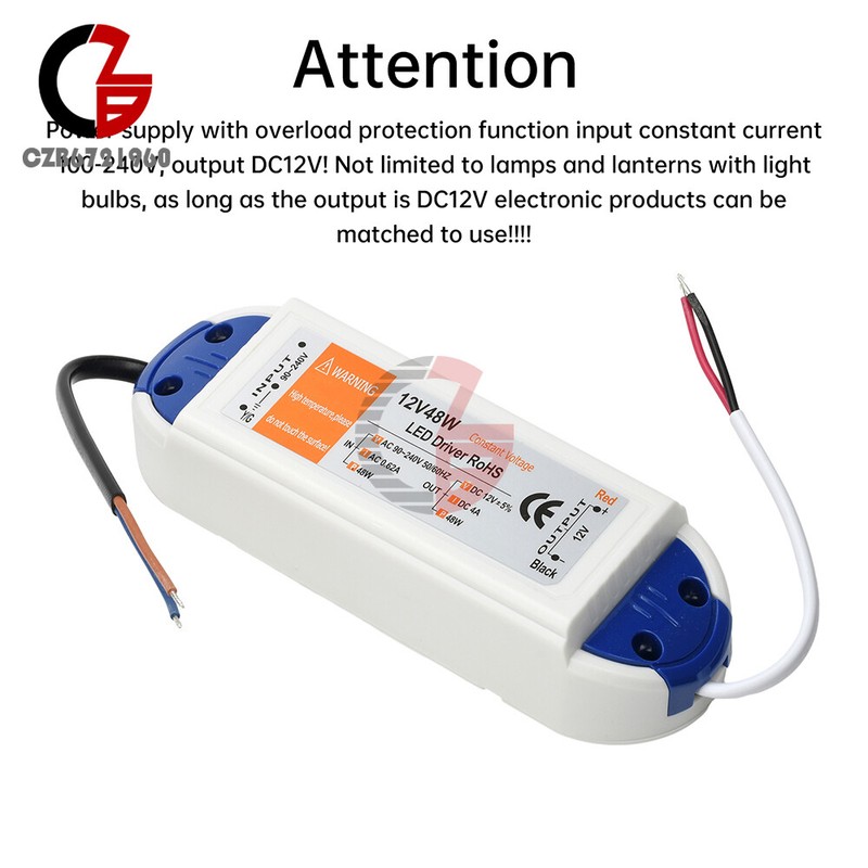 LED Driver Switching Power Adapter DC 12V 18W 28W 48W Transformer AC 90-240V DIY gallery