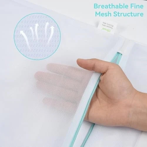 Medium Mesh Laundry Bags 20x24 inch Zipper Lingerie Bags for 20 x 24 inch gallery