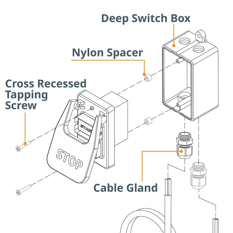 POWERTEC 71834 Deep Switch Box with Hardware for POWERTEC Switch Compatibility gallery