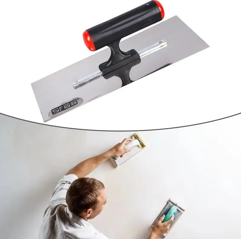 1pc Stainless Steel Plastering Trowel Cement Drywall Scraping Finishing Tool gallery