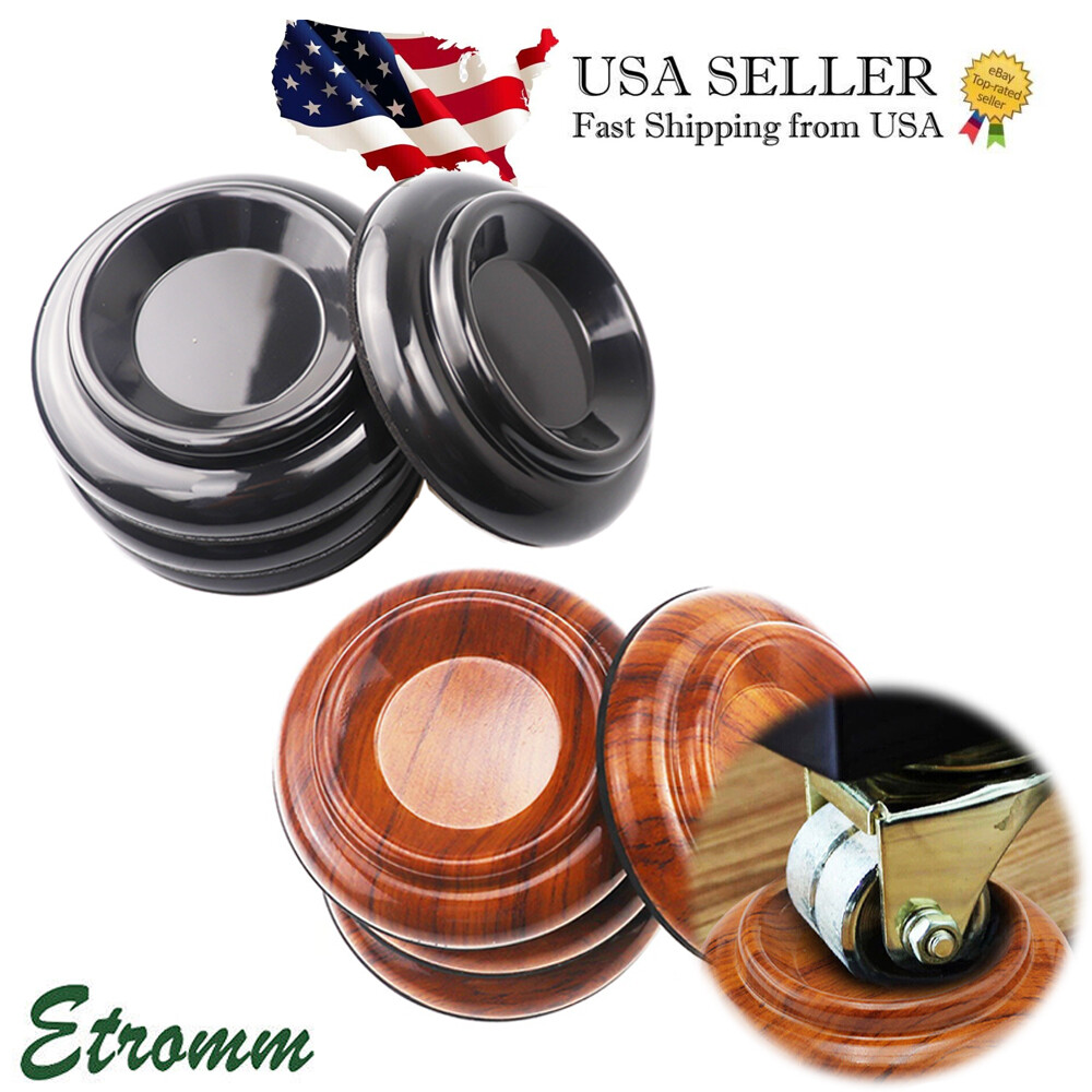 4 PCS Grain Piano Caster Cups Floor Non-slip Protector Floor Protection Durable gallery
