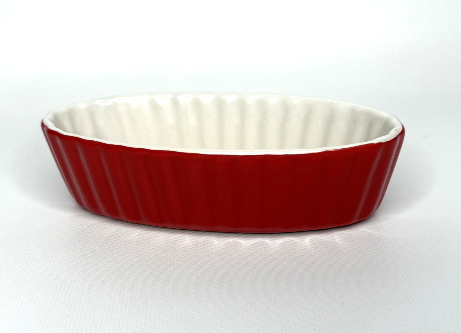 Royal Norfolk Stoneware Ramekin Baking Dish Red Small 6.25" x 3.25" x 1.6" gallery