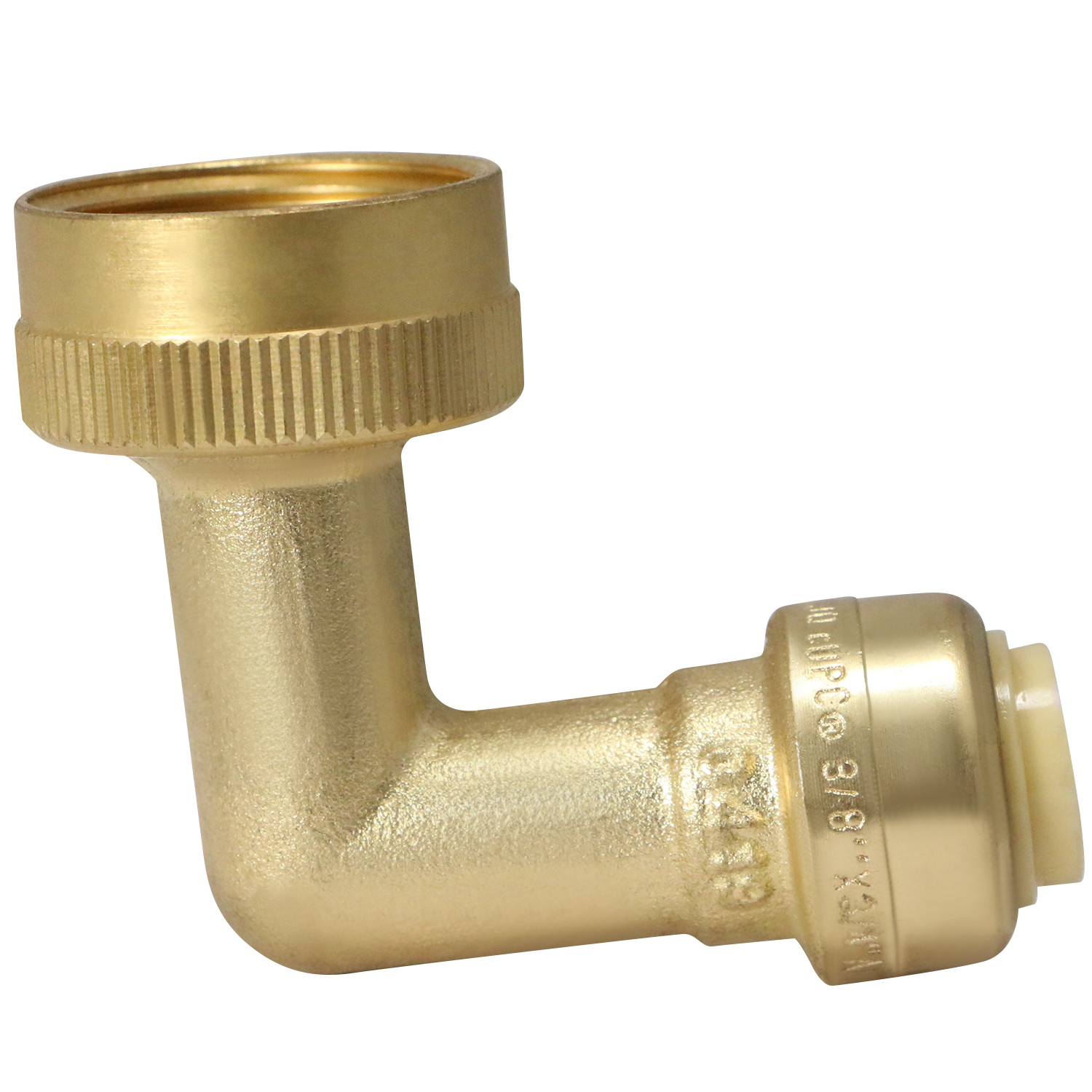 XFITTING Dishwasher Elbow, OD Compression, Push to Connect, 1/4", 3/8", Brass gallery