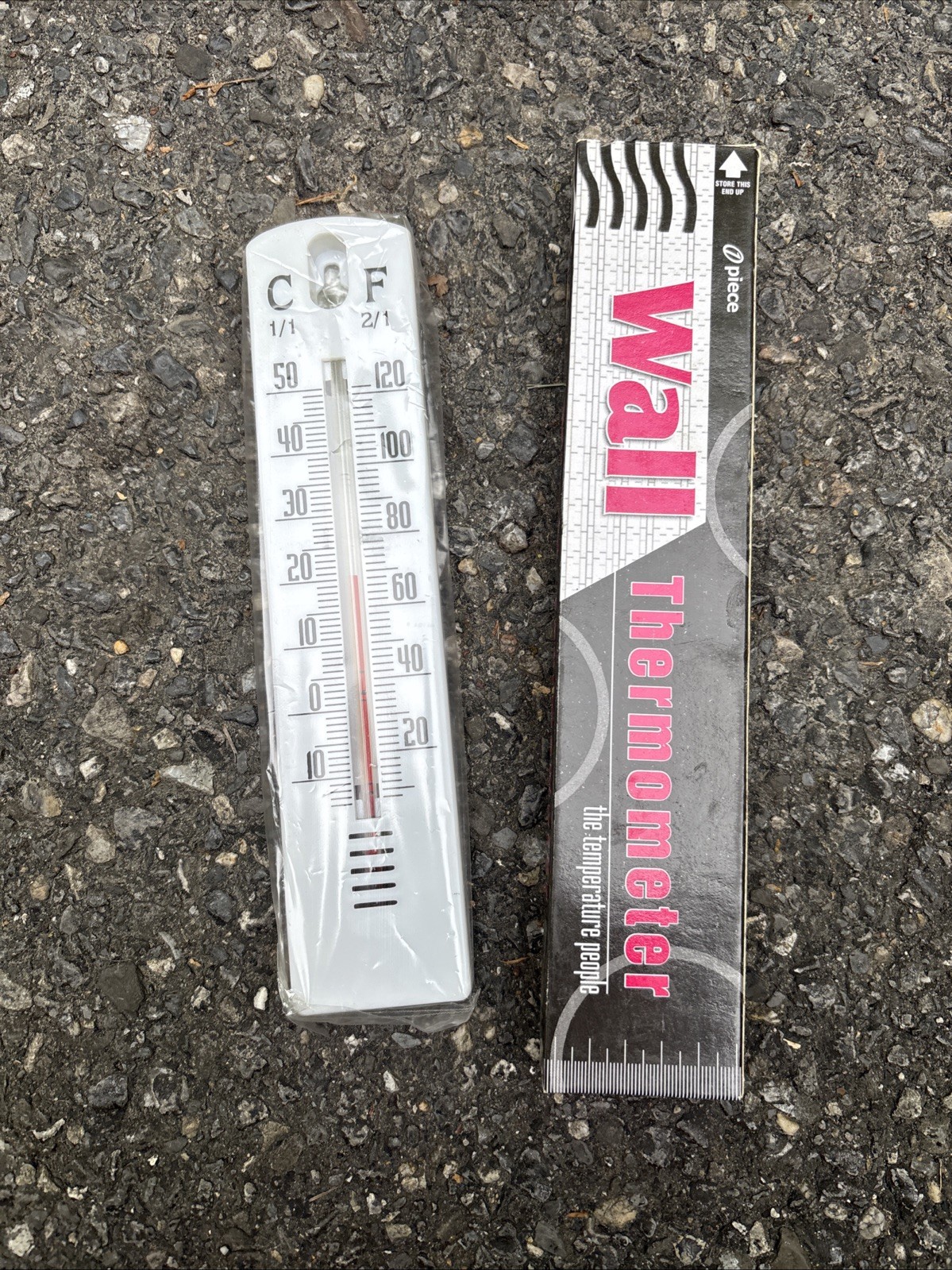 2 WALL THERMOMETER Indoor Outdoor Home Room Office Garden Greenhouse Temperature gallery