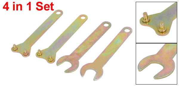 Spanner Wrench Lock Nut Hand Tool 112mm Long 4 in 1 Set New gallery