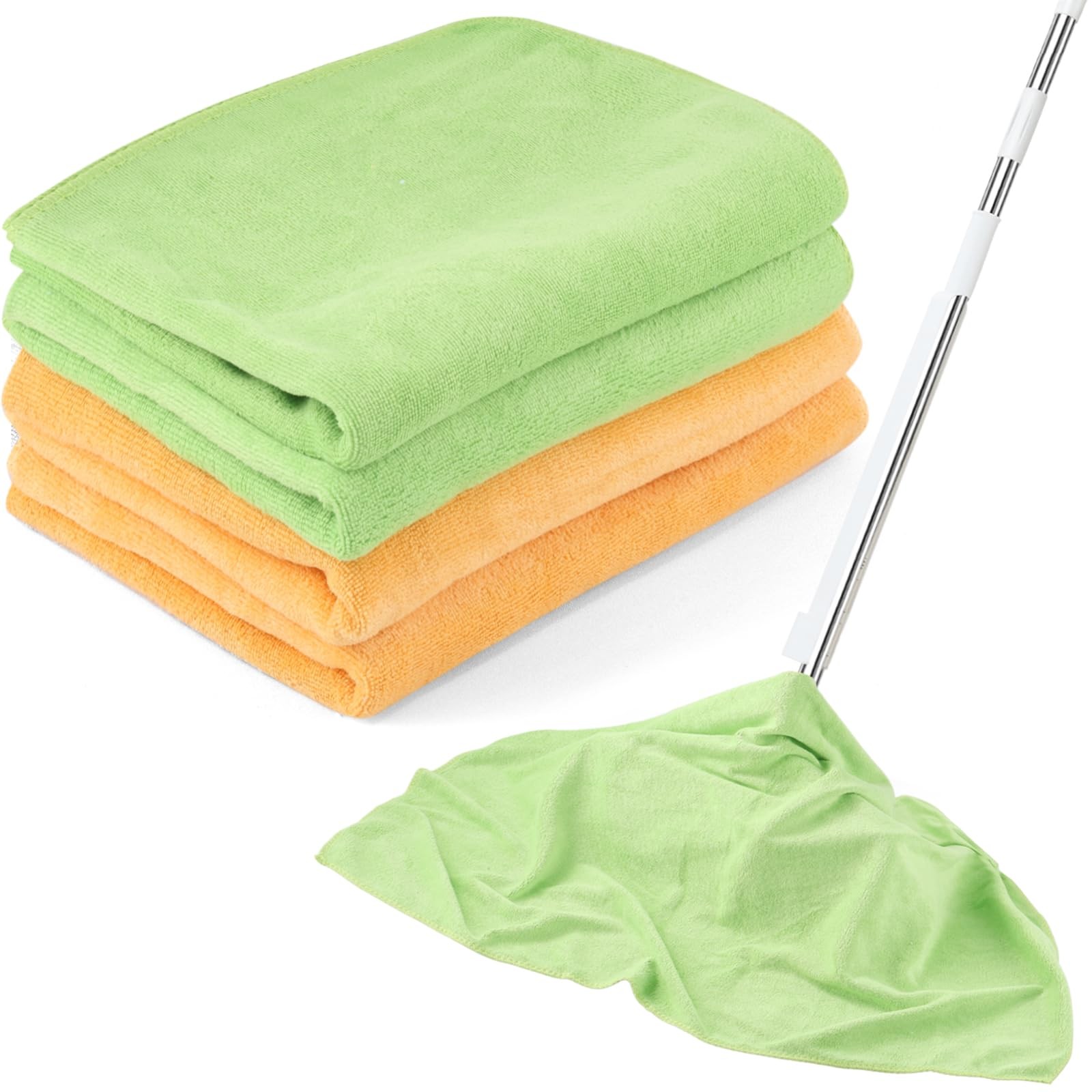 EYUNSTAR 4 Pack Extra Large Microfiber Cleaning Cloths 20"x30", Lint-Free Reu... gallery