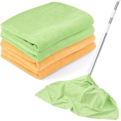 EYUNSTAR 4 Pack Extra Large Microfiber Cleaning Cloths 20″x30″, Lint-Free Reu…
