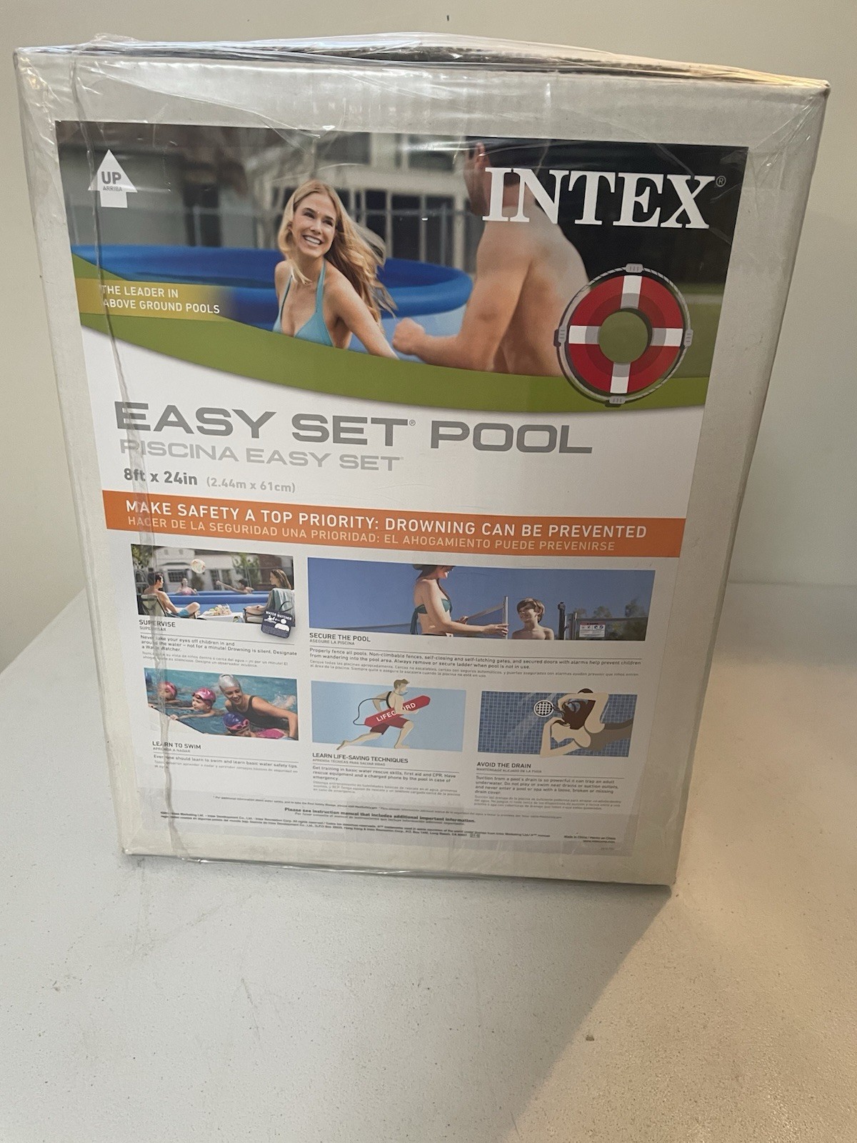Intex Easy Set 8ft x 24" Ground Pool with Filter - Blue (28107EH) gallery