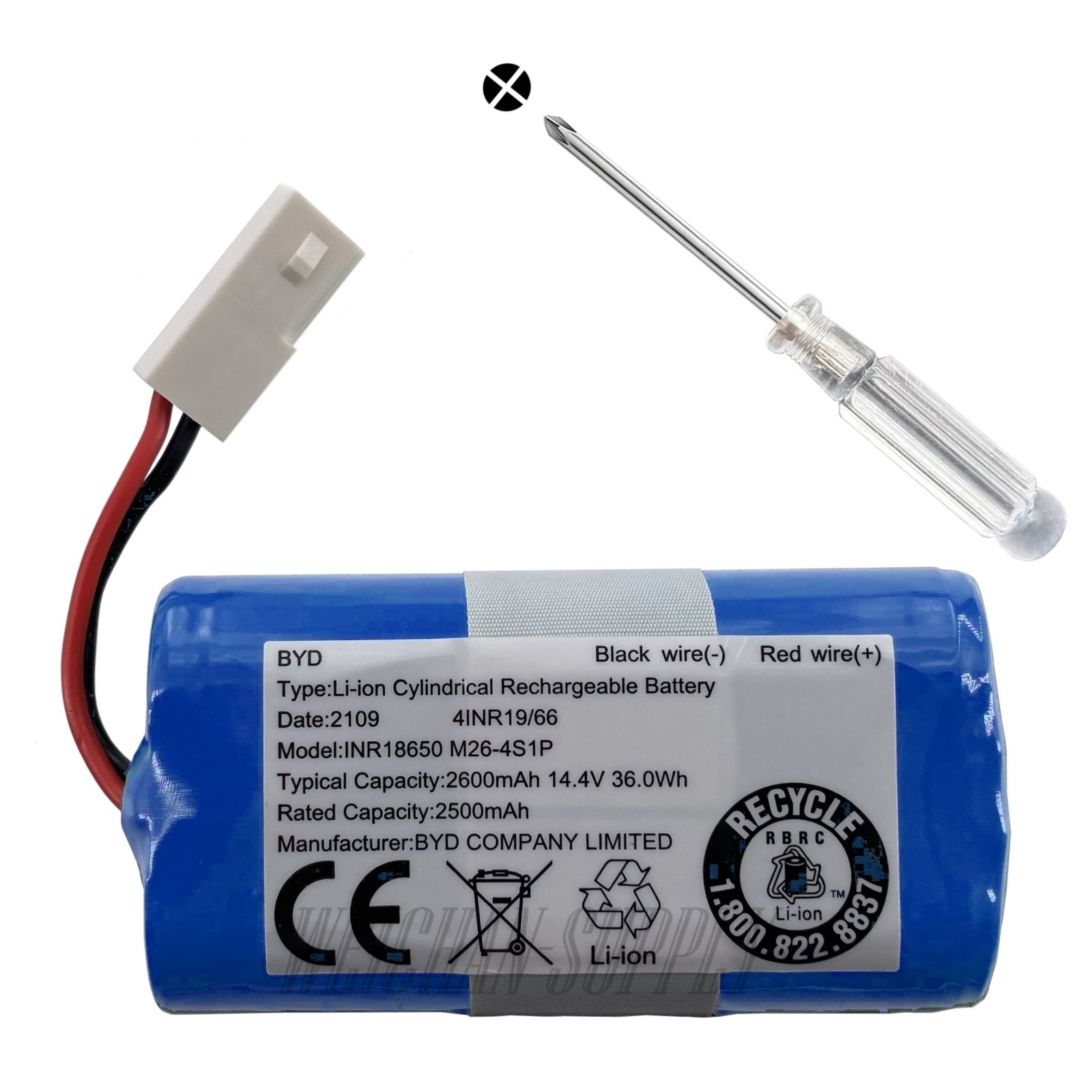 Original Battery For BobSweep Pro,Bob PetHair Standard, Junior WJ540011 WP460011 gallery