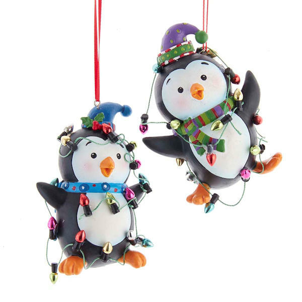 Whimsical Penguins Ornament gallery
