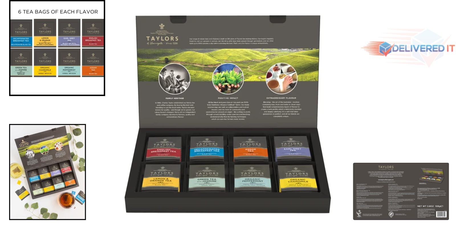 Assorted Specialty Teas Box 48 Count Gift Set Variety Perfect for Home or Office gallery