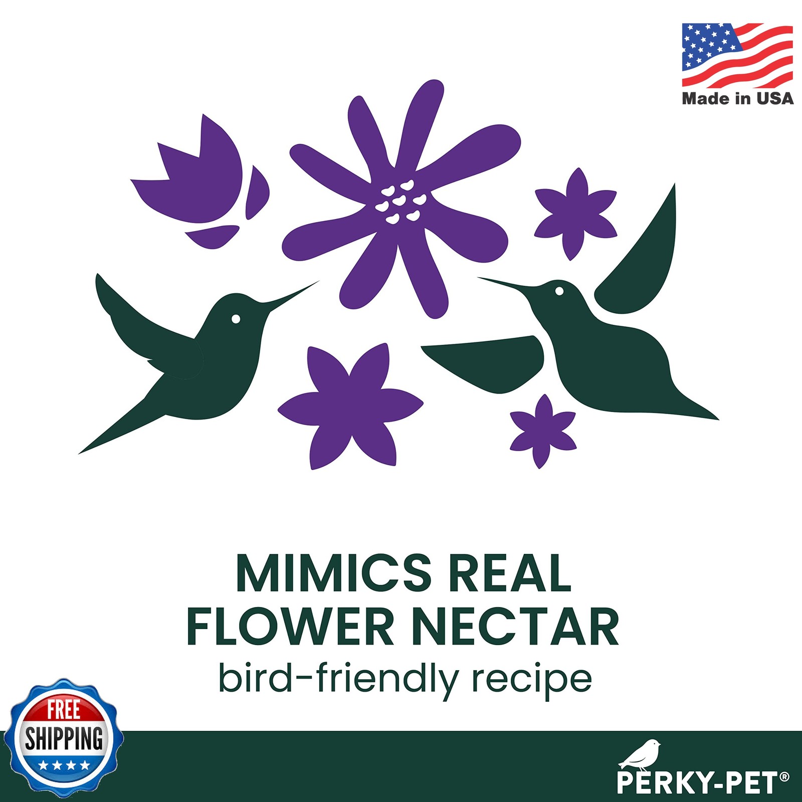 Perky-Pet Ready-to-Use Red Hummingbird Nectar - Recyclable Aluminum Can - 4 Cans gallery