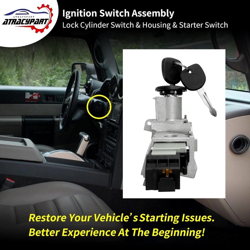 OEM Ignition Assembly Replacement for 2003-2007 Chevy, Cadillac, GMC Vehicles gallery