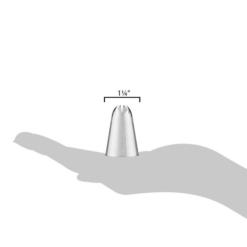 #856 Deep Closed Star Pastry Tip - Stainless Steel gallery