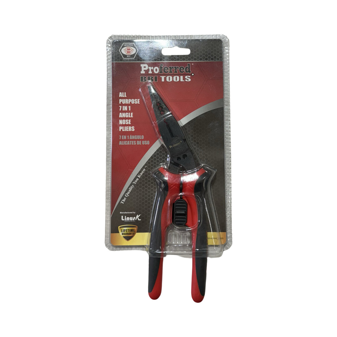Proferred 8" All Purpose 7 in 1 Angle Nose Pliers gallery