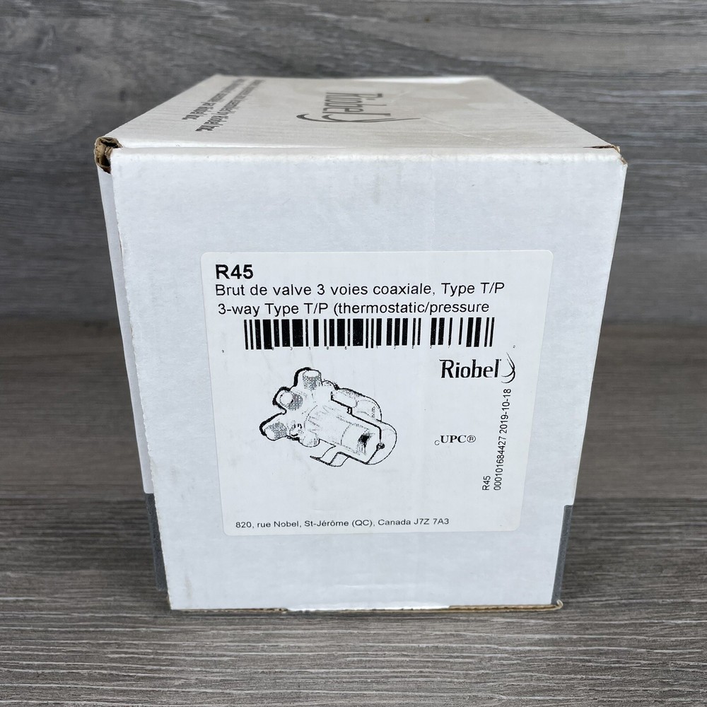Riobel R45 3-Way Type T/P (Thermostatic/Pressure Balance) Coaxial Valve