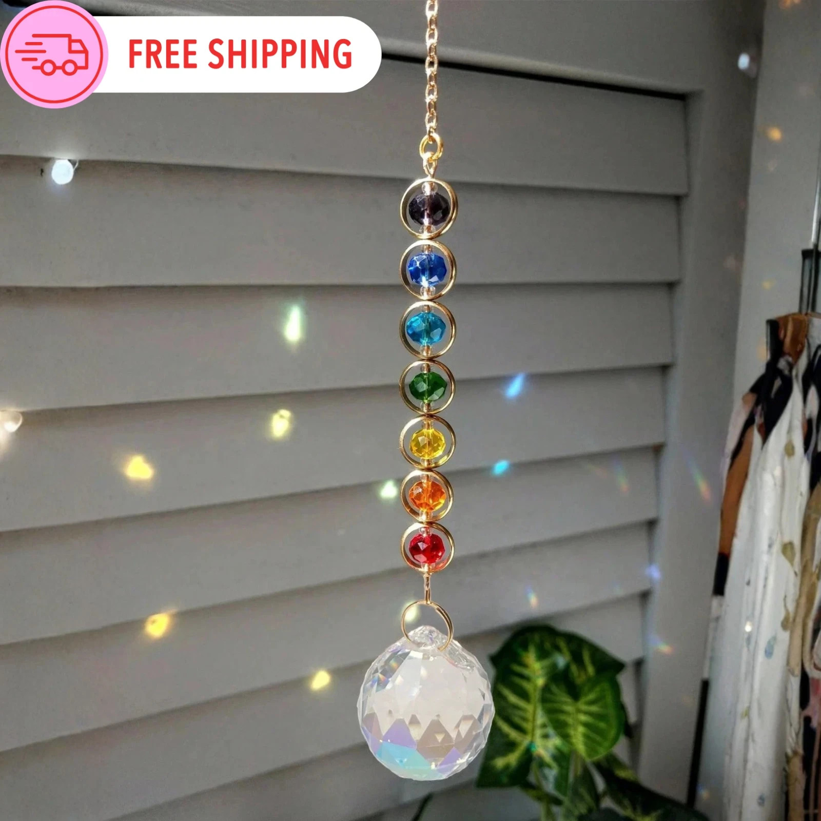 Crystal Suncatcher Prisms Sun Catcher Rainbow Maker Home/Window Hanging Decor gallery