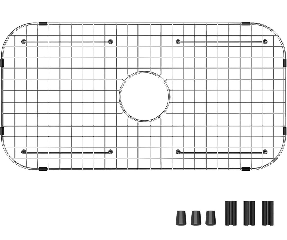 Sink Bottom Grid 27-1/2" x 14-1/4", Center Drain Stainless Steel for Single Sink gallery