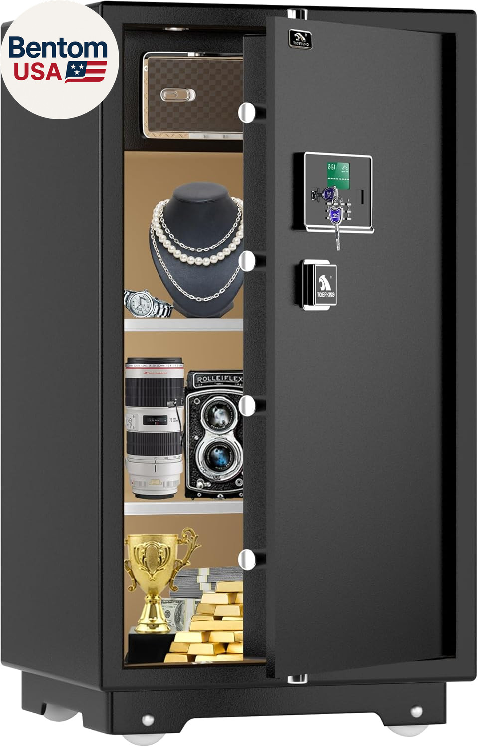 【US STOCK】 7.2 Cubic Feet Extra Large Heavy Duty Safe Box, Home Safe with Double gallery