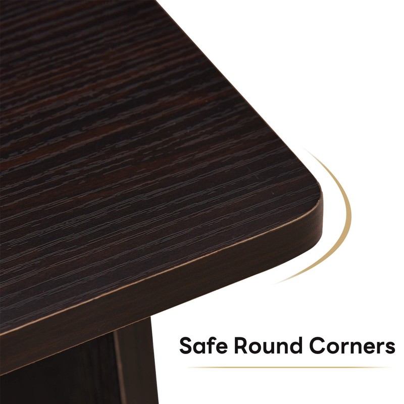 Ivinta Wooden L-Shaped Computer Desk with Hutch Modern Corner Gaming Desk gallery