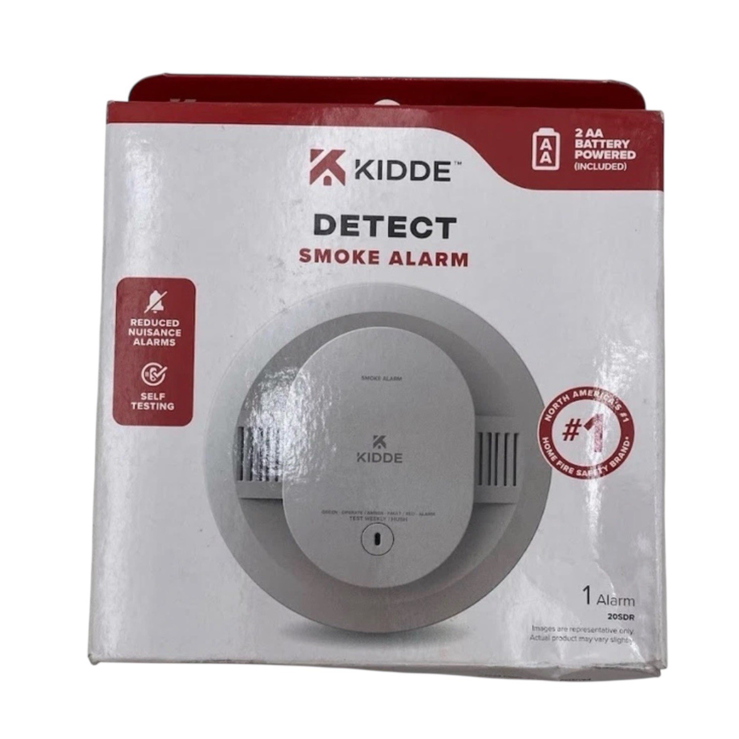 KIDDE DETECT Smoke Alarm 20SDR 2 AA Batteries Included Mfg 09/25 gallery