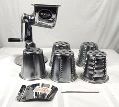 Vintage King Kutter Food Processor Cutter Chopper Slicer 5 Cones Healthy Gourmet