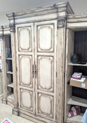 Huge Entertainment Center Armoire (Rustic) Nice Shape! – Local Pickup Only