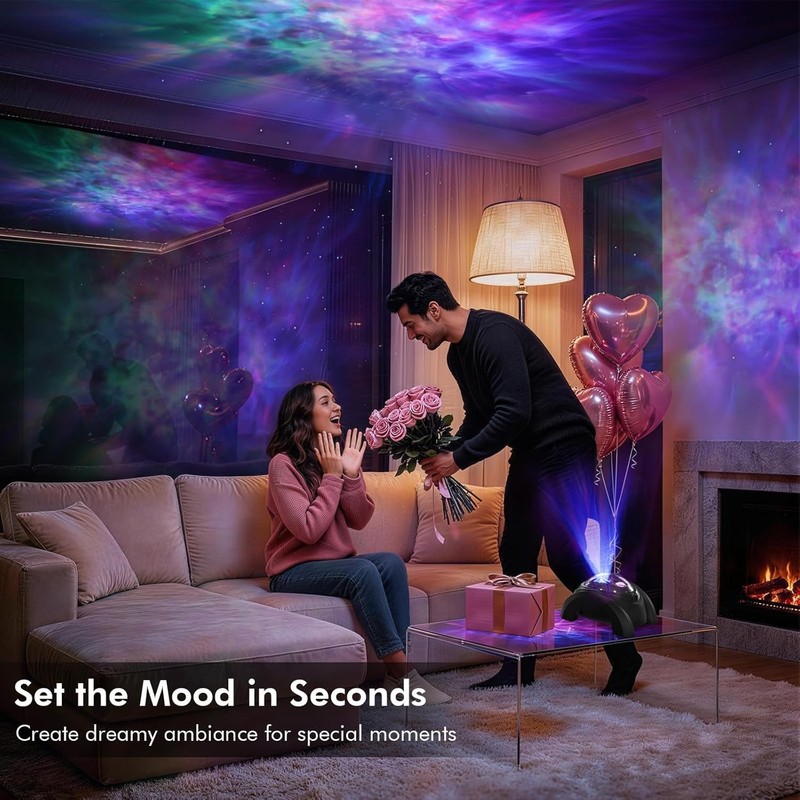 Rossetta Dual Lens Galaxy Projector, Star Projector for Bedroom with 58 Light. gallery