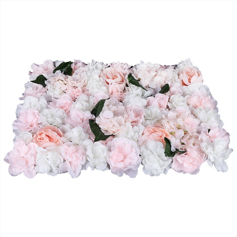60x40cm 6 Pieces Artificial Flower Wall Panel Wedding Venue Rose Hydrangea Wall gallery