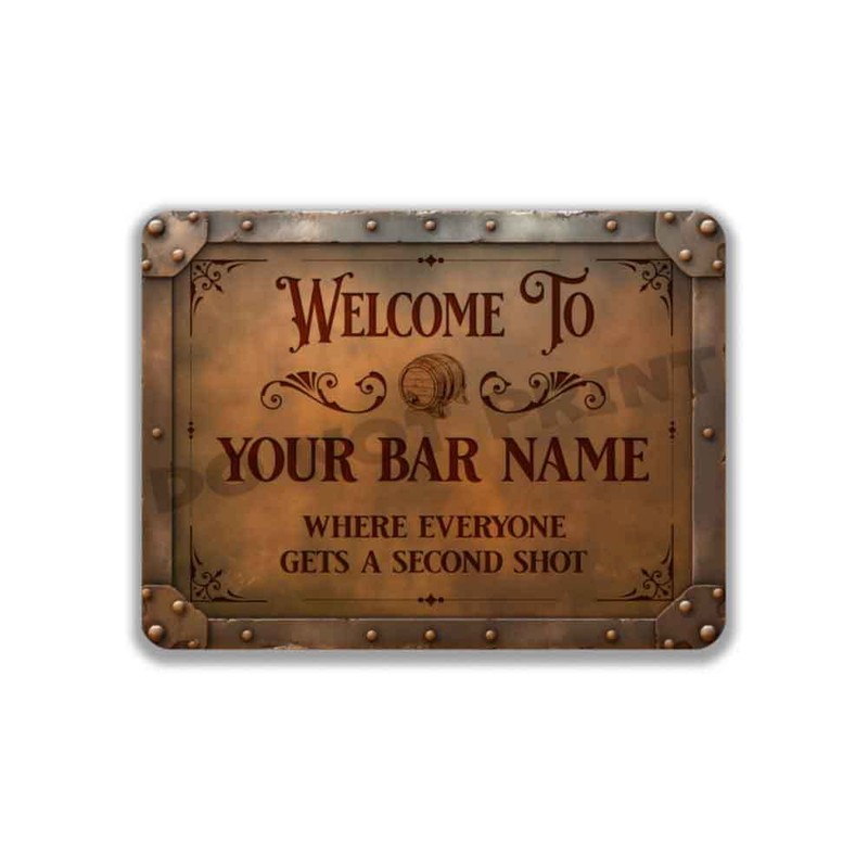 Proudly Serving Whatever You Bring Personalized Rusty Bar Metal - Metal Sign gallery
