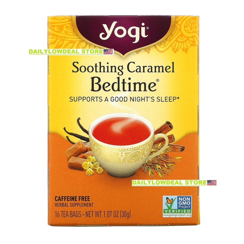 Soothing Caramel Bedtime Caffeine Free 16 Tea Bags Chamomile Good Night Sleep gallery