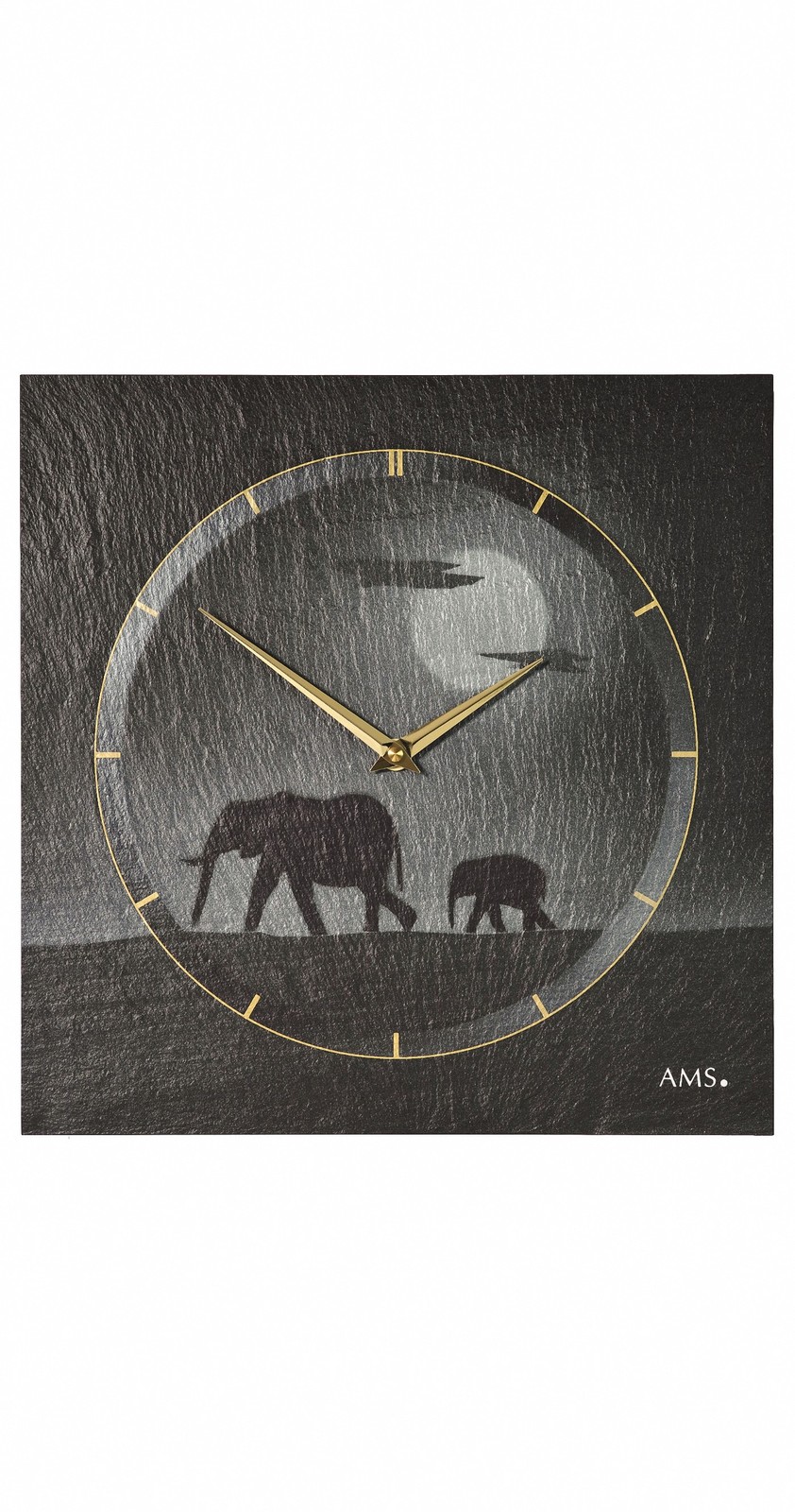 Modern Wall Clock with Quartz Movement by AMS gallery