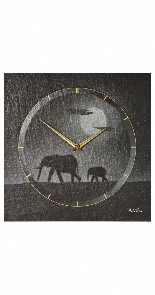 Modern Wall Clock with Quartz Movement by AMS