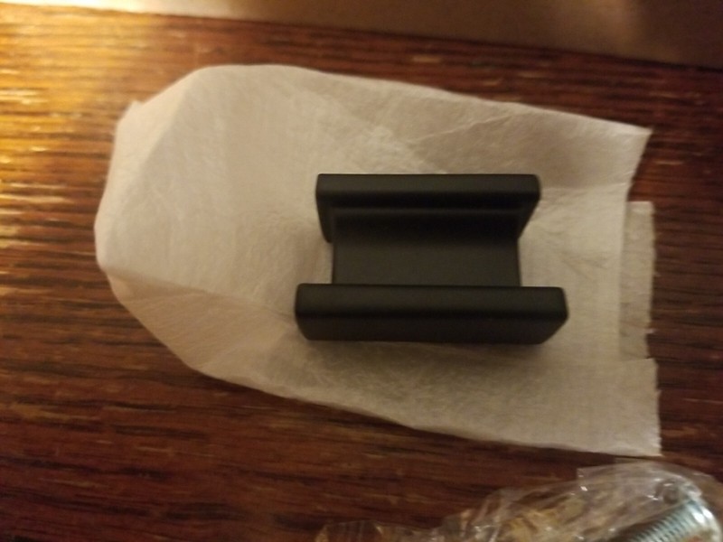 15-Asidrama Cabinet Hardware Rectangle Drawer Pulls Matte Black 1.5 In By.75 In. gallery